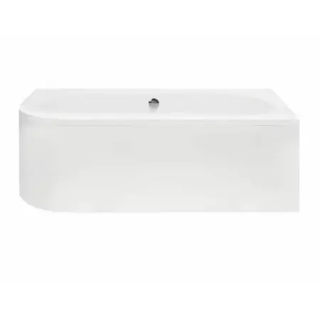Cada asimetrica Besco Avita 160x75 cm alb lucios cu montaj dreapta [4]
