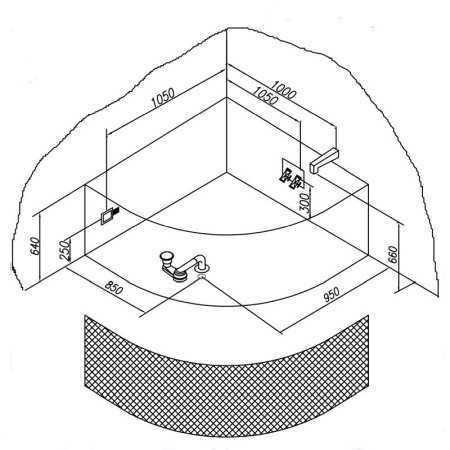 Cada de colt, Kolpasan, Dolores, 140 x 140 cm, alb [4]