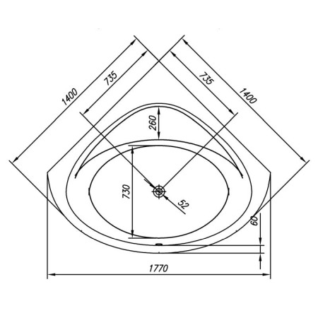 Cada de colt, Kolpasan, Dolores, 140 x 140 cm, alb [2]