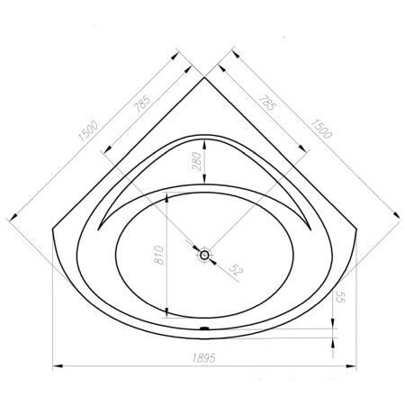 Cada de colt, Kolpasan, Dolores, 150 x 150 cm, alb [2]
