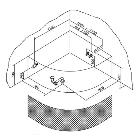 Cada de colt, Kolpasan, Dolores, 150 x 150 cm, alb [4]