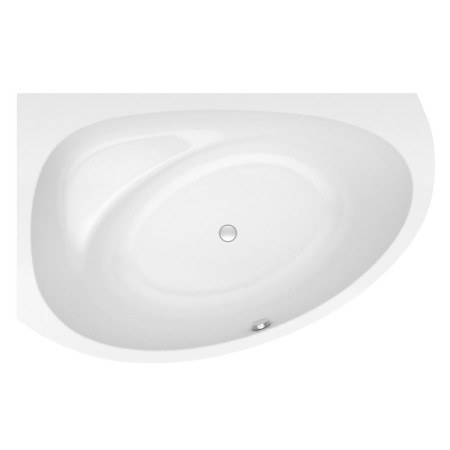 Cazi baie - Cada de colt, Kolpasan, Libretto-D, pe dreapta, 160 x 100 cm, alb