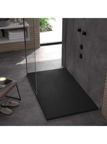 Cadite dreptunghiulare - Cada de duș Magnum 100x80 cm negru