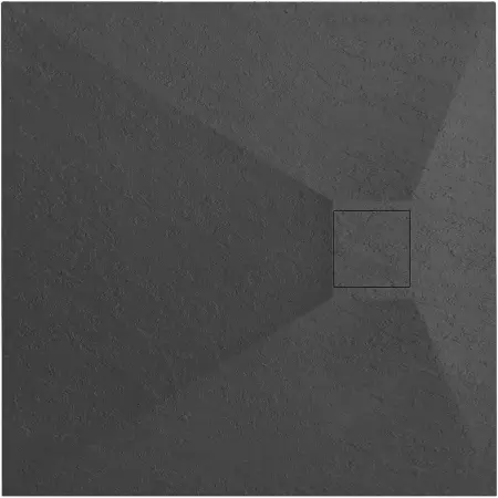 Cadite patrate - Cada de dus Magnum Negru 90x90cm, Rea