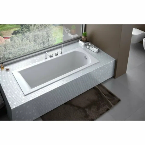 Cazi dreptunghiulare - Cada dreptunghiulara Besco Shea Slim 160x70 cm montaj incastrat