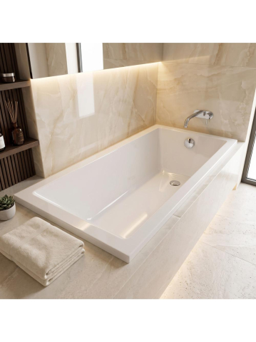 Cazi baie - Cada acrilica incastrabila Rea Catania 170 alba 1695x702x425 mm