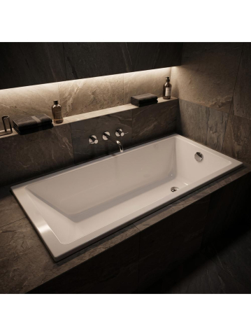Cada acrilica incastrabila Rea Catania 180x80 cm alba [5]