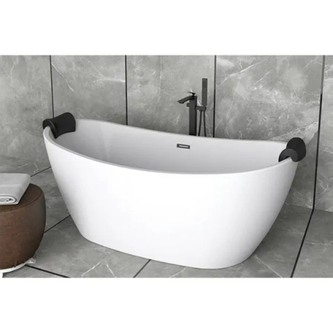 Cada freestanding Besco Ayla 170x80 cm alb lucios [5]