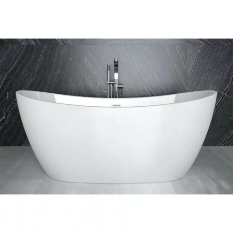Cada freestanding Besco Ayla 170x80 cm alb lucios [6]