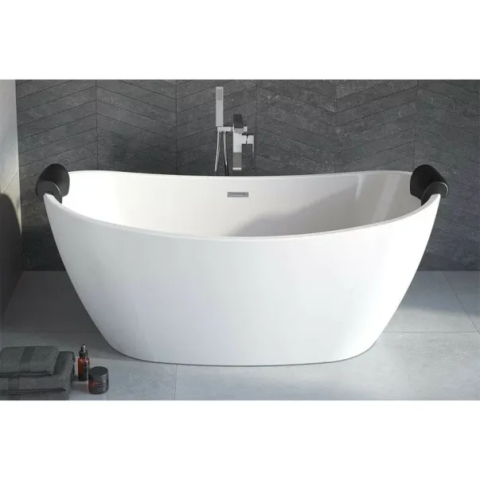 Cada freestanding Besco Ayla 170x80 cm alb lucios [8]