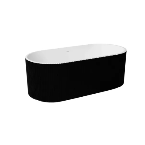Cazi baie - Cada freestanding Besco Giuliana 170x78 cm alb/negru