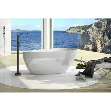 Cada freestanding Besco Goya 170x72 cm alb lucios [5]
