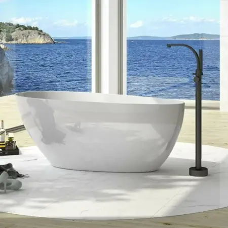Cada freestanding Besco Goya 170x72 cm alb lucios [1]