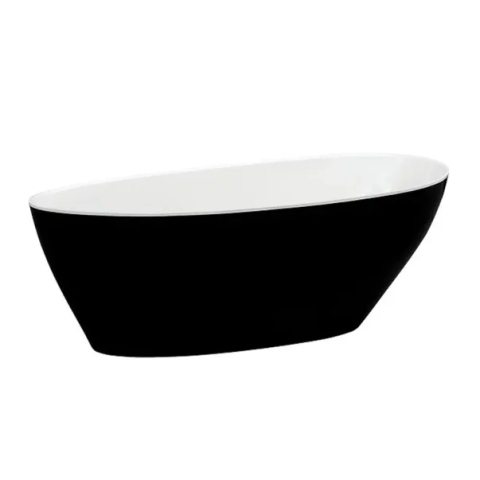 Cazi freestanding - Cada freestanding Besco Goya 170x72 cm alb - negru