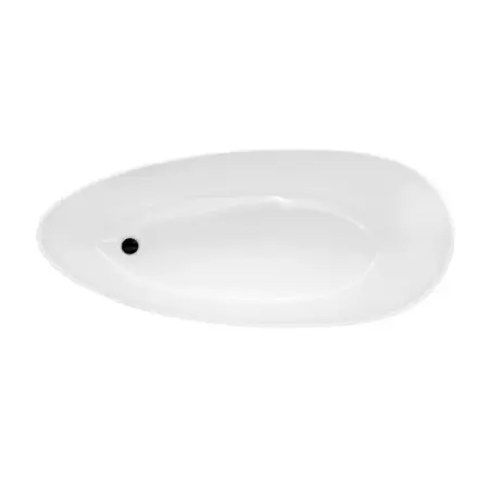 Cada freestanding Besco Goya 170x72 cm alb - negru [5]