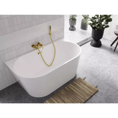 Cada freestanding Besco Vica 170x80 cm alb lipita de perete, BTW [6]