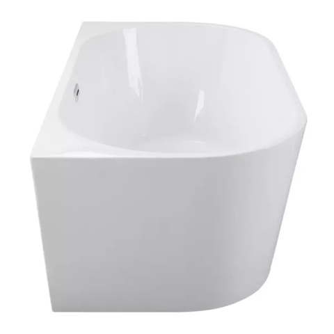 Cada freestanding Besco Vica 170x80 cm alb lipita de perete, BTW [4]