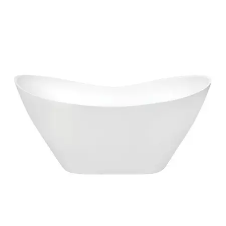 Cada freestanding Besco Viya 170x72 cm alb lucios [4]