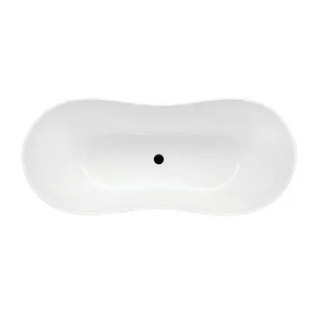 Cada freestanding Besco Viya 170x72 cm alb lucios [3]