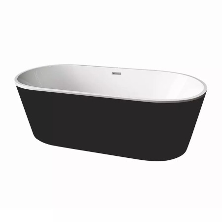 Cazi baie - Cada freestanding Calypso 170x75 cm alb - negru