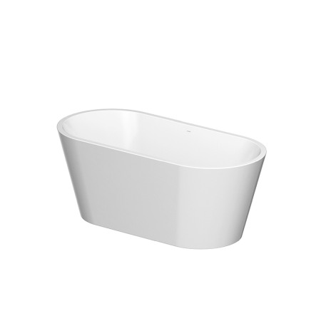Cazi freestanding - Cada freestanding, Cersanit, Crea 160, ovala, cu picioare, alb