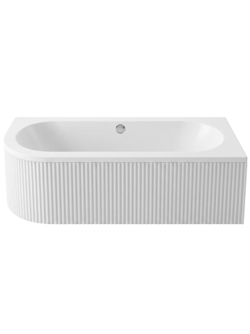 Cada freestanding cu riflaj Rea Orion Stripe montaj dreapta 170 cm alb [5]