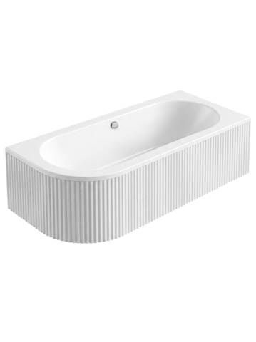Cada freestanding cu riflaj Rea Orion Stripe montaj dreapta 170 cm alb [8]