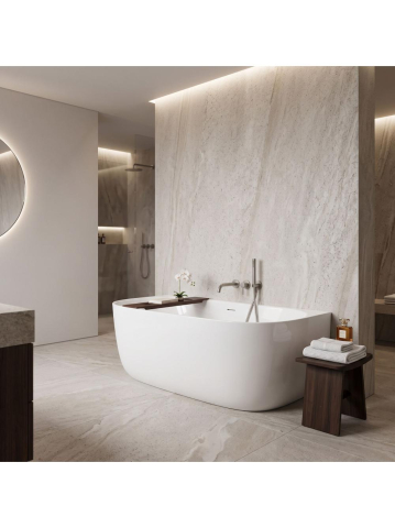 Cada acril freestanding Rea Eris 170cm alba 1700x795x575mm [6]