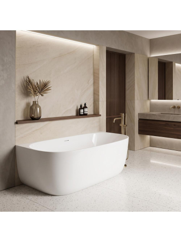 Cada acril freestanding Rea Eris 170cm alba 1700x795x575mm [2]