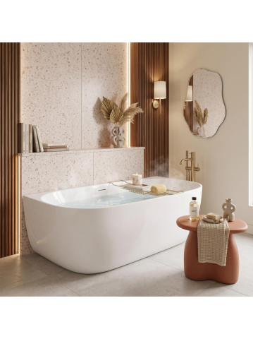 Cada acril freestanding Rea Eris 170cm alba 1700x795x575mm [4]