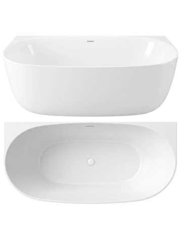 Cada acril freestanding Rea Eris 170cm alba 1700x795x575mm [9]
