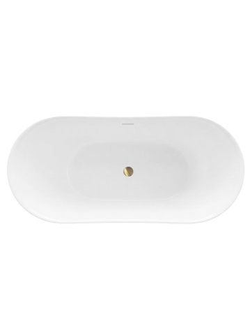 Cada freestanding cu ventil alb Rea Ferrano Slim 150 cm alb [6]