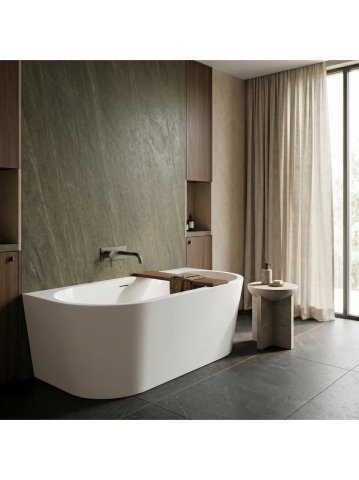 Cada din acril Rea Capri 180cm alba de perete 1795x760x580mm [5]