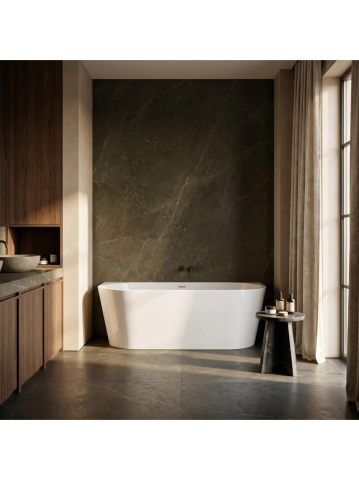 Cada din acril Rea Capri 180cm alba de perete 1795x760x580mm [8]