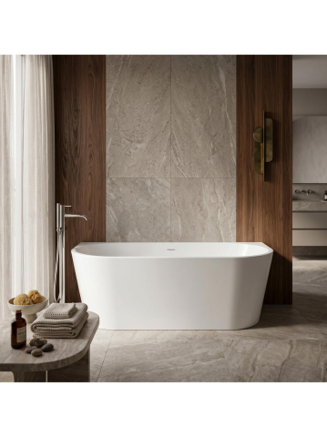 Cada din acril Rea Capri 180cm alba de perete 1795x760x580mm [3]