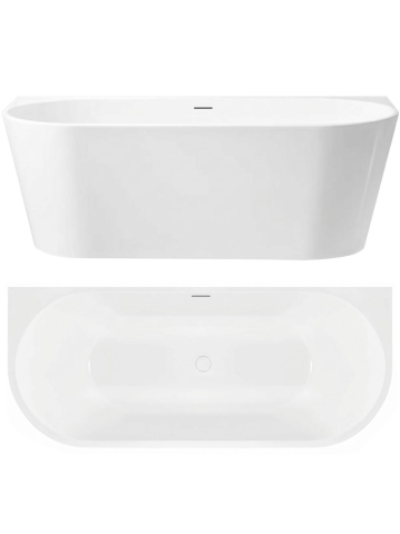 Cada din acril Rea Capri 180cm alba de perete 1795x760x580mm [11]