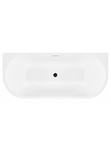 Cada freestanding cu ventil cupru periat OLIMPIA 150 cm alb [9]