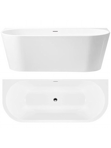Cada acril freestanding Rea Capri alba 170cm 1700x750x595mm [11]