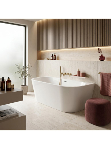 Cada acril freestanding Rea Capri alba 170cm 1700x750x595mm [2]