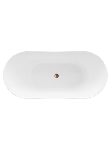 Cada freestanding cu ventil cupru periat Rea Ferrano Slim Nature 170 cm [9]