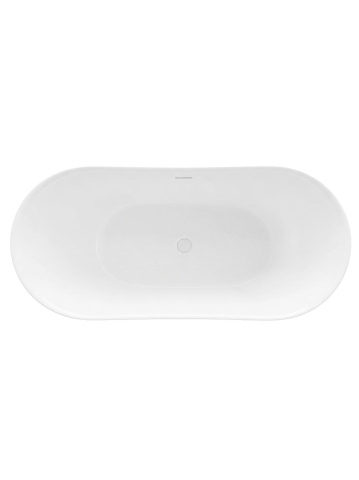 Cada freestanding cu ventil cupru periat Rea Ferrano Slim Nature 170 cm [11]