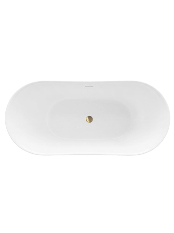 Cada freestanding cu ventil cupru periat Rea Ferrano Slim Nature 170 cm [10]