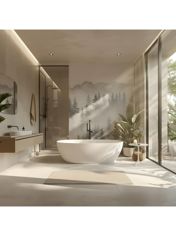 Cazi baie - Cada freestanding cu ventil negru Rea ROMA 170 cm alb