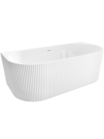 Cazi baie - Cada freestanding cu ventil negru Rea VENETA 170 cm alb