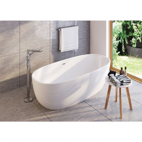 Cazi baie - Cada freestanding din acril Deante Alpinia alb 170x80cm