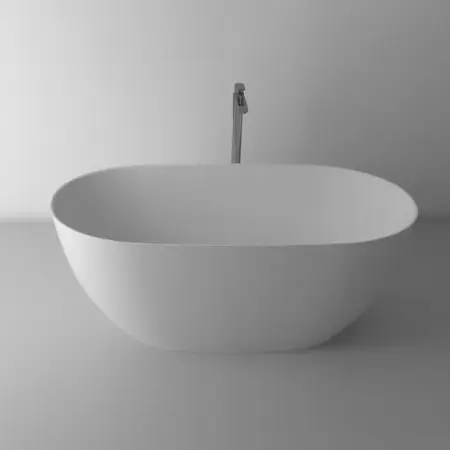 Cazi baie - Cada freestanding din compozit Marmite Coral 160x74 cm