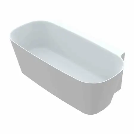 Cada freestanding din compozit Vayer Nova 2 alb 164x83 cm lipita de perete [1]