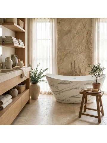 Cadă freestanding Ferrano Slim Nature 170 [5]