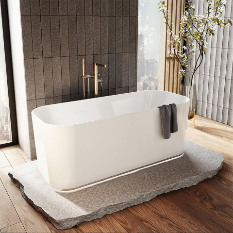 Cadă freestanding, Finion, Villeroy&Boch, cu lumini led și instalație Push-to-Open, 170 x 70 cm, alb [3]