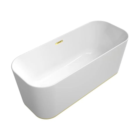 Cazi baie - Cadă freestanding, Finion, Villeroy&Boch, cu lumini led și instalație Push-to-Open, 170 x 70 cm, alb